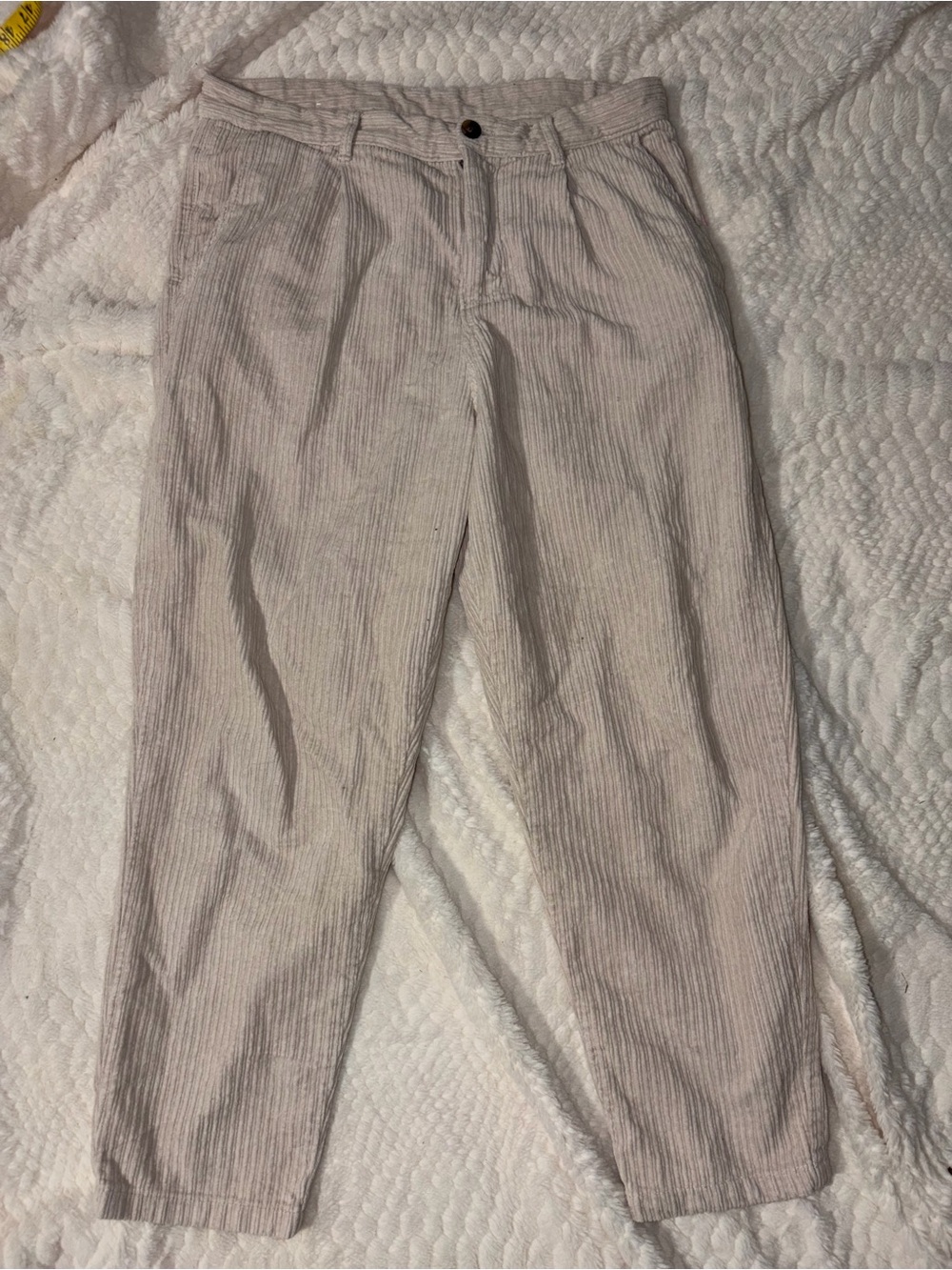 Corduroy cream pants